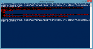 PowerShell The fully qualified file name must be less than 260 characters, and the directory name must be less than 248 characters